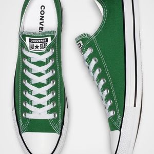 Green Converse All-Star Shoes